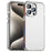 For iPhone 15 Pro Max Case PC+TPU+PET Matte Anti-Drop Phone Back Cover - White - 1
