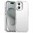 For iPhone 16 Case PC+TPU+PET Matte Anti-Drop Phone Back Cover - White - 1