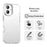 For iPhone 16 Case PC+TPU+PET Matte Anti-Drop Phone Back Cover - White - 4