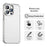 For iPhone 13 Pro Max Case PC+TPU+PET Matte Anti-Drop Phone Back Cover - White - 2