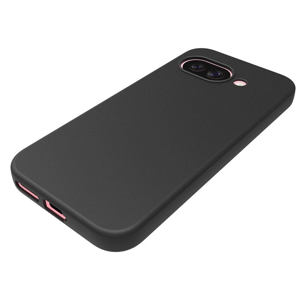 10Pcs / Pack For Google Pixel 9a Case Anti-Fingerprint Soft TPU Protective Cover - Black - 4