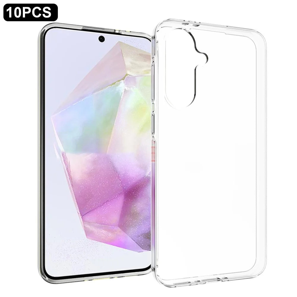 10Pcs / Pack For Samsung Galaxy A36 5G Clear Case Watermark-Free TPU Protective Cover - 1