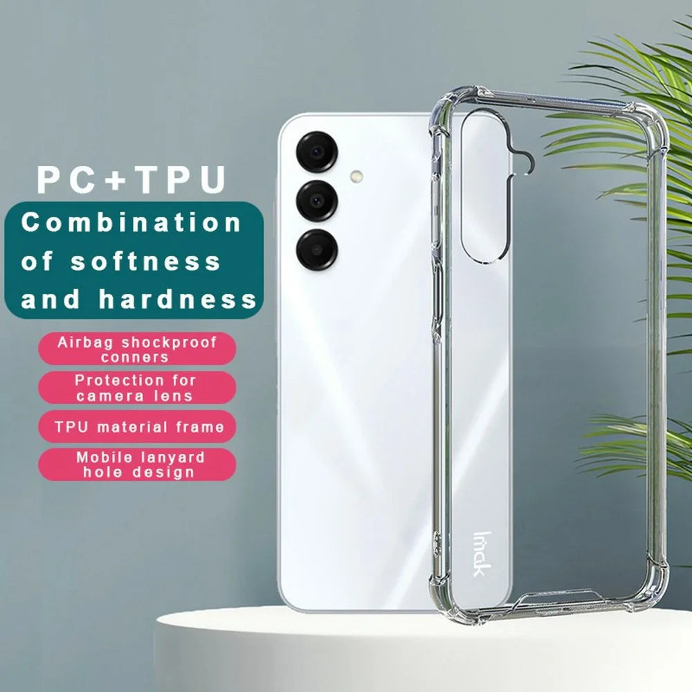 IMAK For Samsung Galaxy A16 5G / 4G PC+TPU Shockproof Clear Phone Cover - 3