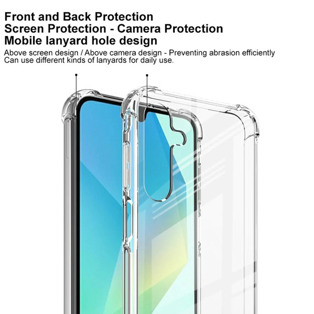 IMAK For Samsung Galaxy A16 5G / 4G PC+TPU Shockproof Clear Phone Cover - 5