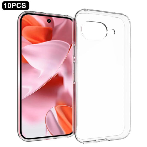 10Pcs / Pack For Google Pixel 9a Clear Case Watermark-Free TPU Protective Cover - 1