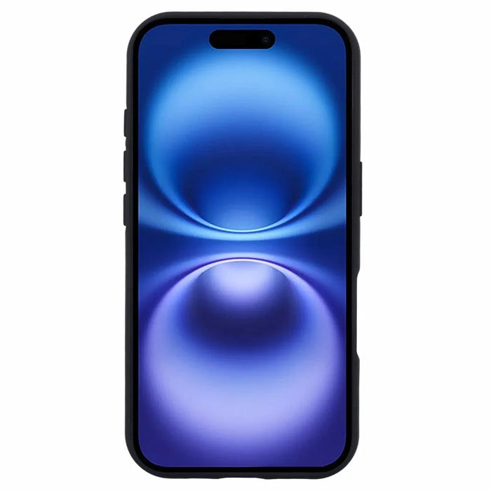 For iPhone 16 Plus Case PC+TPU Drop Defend Phone Cover with Ring Kickstand - Black - 2