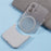 For iPhone 16 Plus Case Compatible with MagSafe Splicing Color Drop-Proof PC Phone Cover - Grey - 7