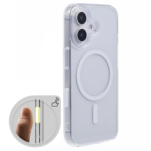 For iPhone 16 Plus Clear Case Compatible with MagSafe TPU+PC Back Cover - 1