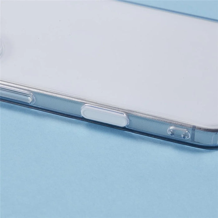 For iPhone 16 Plus Clear Case TPU+PC Back Cover with Touch Button Photography - 6