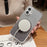 For iPhone 16 Case Compatible with MagSafe Gyro Design Glitter PC + TPU Phone Cover - Pink - 5