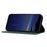 For Samsung Galaxy S25 Case Woven Texture PU Leather Wallet Phone Cover - Blackish Green - 4
