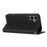 For Samsung Galaxy S25+ Case Woven Texture PU Leather Wallet Phone Cover - Black - 3