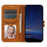 For Samsung Galaxy S25+ Case Happy Cat Pattern Imprinted Leather Wallet Phone Cover - Yellow - 2