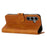 For Samsung Galaxy S25+ Case Happy Cat Pattern Imprinted Leather Wallet Phone Cover - Yellow - 3
