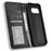 For Google Pixel 9a Leather Case Wallet Stand Retro Texture Phone Cover - Black - 4