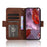 For Google Pixel 9a Leather Case Phone Wallet Cover with Multiple Card Slots - Brown - 3