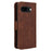For Google Pixel 9a Leather Case Phone Wallet Cover with Multiple Card Slots - Brown - 7