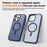 For iPhone 16 Pro Max Magnetic Case Compatible with MagSafe TPU+PC Phone Cover - Blue - 5