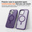 For iPhone 16 Pro Magnetic Case Compatible with MagSafe TPU+PC Phone Cover - Purple - 5