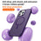 For iPhone 16 Pro Magnetic Case Compatible with MagSafe TPU+PC Phone Cover - Purple - 7