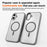 For iPhone 16 Plus Magnetic Case Compatible with MagSafe TPU+PC Phone Cover -  Grey - 5