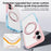For iPhone 16 Plus Case Compatible with MagSafe Ring Kickstand TPU+PC Back Cover - Gradient Pink Blue - 6