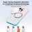 For iPhone 16 Pro Max Case Compatible with MagSafe Ring Kickstand TPU+PC Back Cover - Gradient Pink Blue - 3