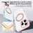 For iPhone 16 Pro Max Case Compatible with MagSafe Ring Kickstand TPU+PC Back Cover - Gradient Pink Blue - 6