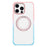 For iPhone 16 Pro Max Case Compatible with MagSafe Ring Kickstand TPU+PC Back Cover - Gradient Pink Blue - 7