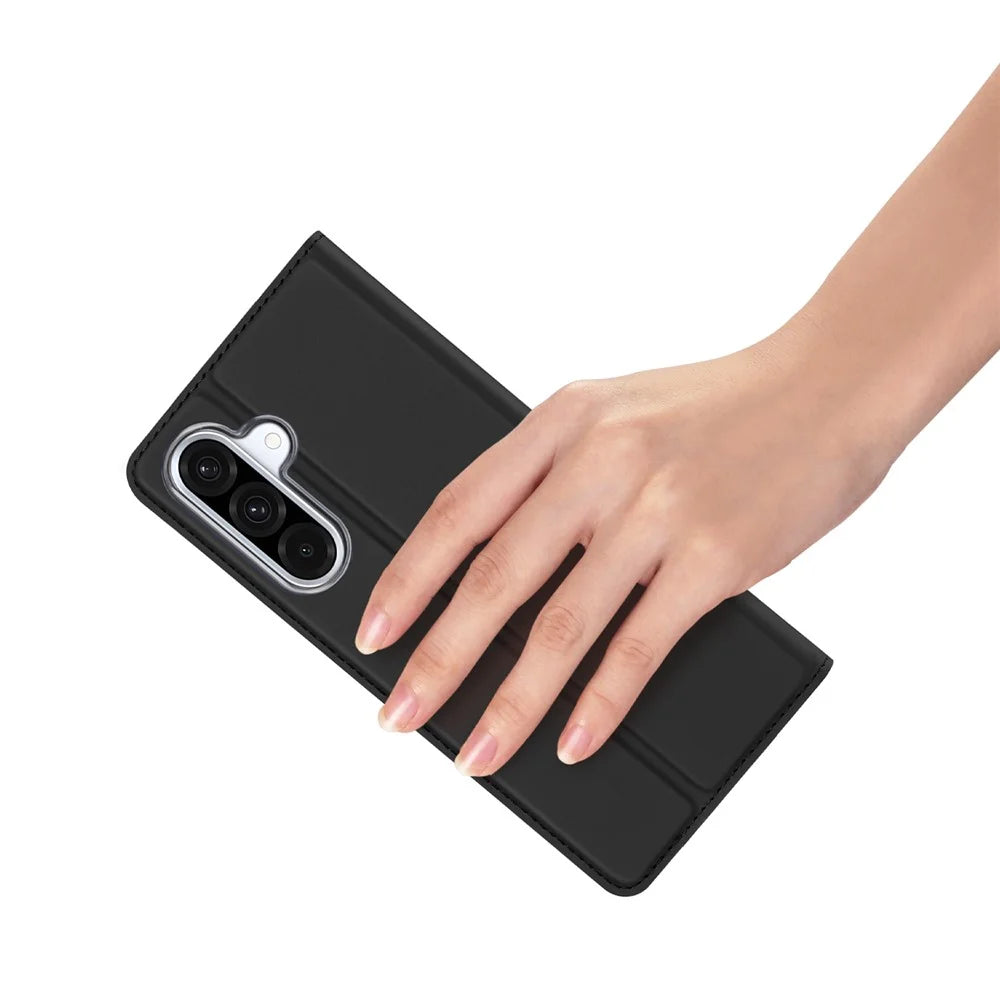 DUX DUCIS For Samsung Galaxy A56 5G / A36 5G Case  Skin Pro Series Leather Cover Card Holder - Black - 6