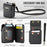 CASEME For Samsung Galaxy Z Flip7 FE 5G / Z Flip7 5G / Z Flip6 5G / Z Flip5 5G Leather Mobile Phone Bag RFID Blocking Wallet Pouch with Strap - Black - 7