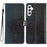 For Samsung Galaxy A36 5G Wallet Case Glitter Anti-Scratch Leather Phone Cover Stand - Black - 1
