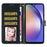 For Samsung Galaxy A36 5G Wallet Case Glitter Anti-Scratch Leather Phone Cover Stand - Black - 2