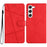 For Samsung Galaxy A36 5G Case Crazy Horse Texture PU Leather Wallet Stand Phone Cover - Red - 1
