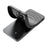 For Samsung Galaxy S25+ Magnetic Case PC Kickstand Ripple Texture TPU Phone Cover - Black - 5
