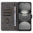 For TECNO Spark 30 4G KL6 Wallet Phone Case RFID Blocking PU Leather Flip Cover Stand View - Black - 2