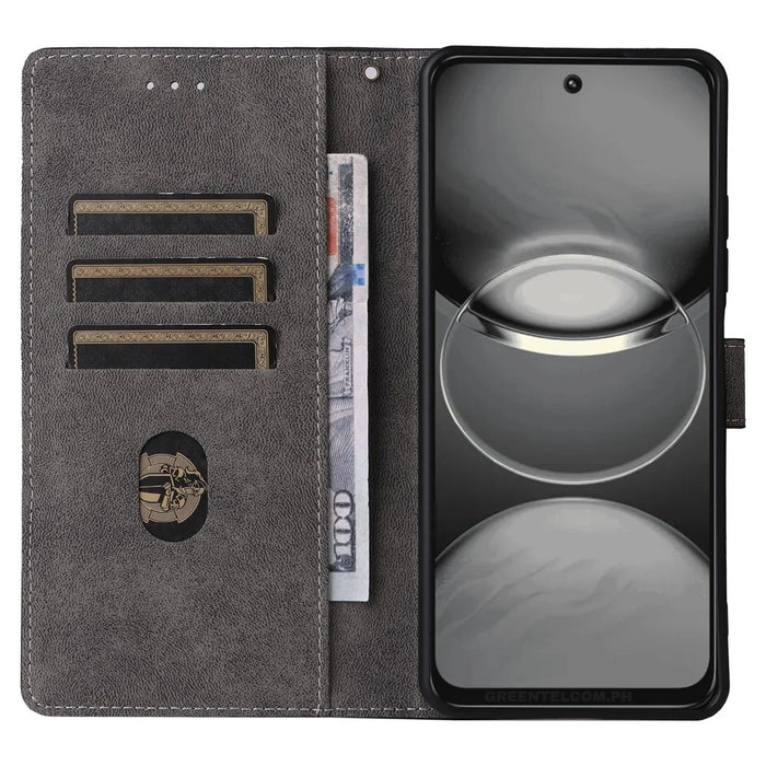 For TECNO Spark 30 4G KL6 Wallet Phone Case RFID Blocking PU Leather Flip Cover Stand View - Black - 2