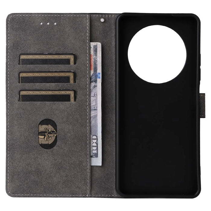 For TECNO Spark 30 4G KL6 Wallet Phone Case RFID Blocking PU Leather Flip Cover Stand View - Black - 5