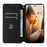 For OnePlus 13 Wallet Case Rhombus Imprinted Leather Phone Cover - Silver - 2