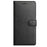 For Samsung Galaxy A36 5G Leather Case Wallet Stand Phone Cover with Handy Strap - Black - 5
