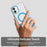 For iPhone 16 Plus Case Compatible with MagSafe Color Splicing IMD TPU+PET+PC Mobile Cover - Blue - 5