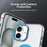 For iPhone 16 Plus Case Compatible with MagSafe Color Splicing IMD TPU+PET+PC Mobile Cover - Blue - 7