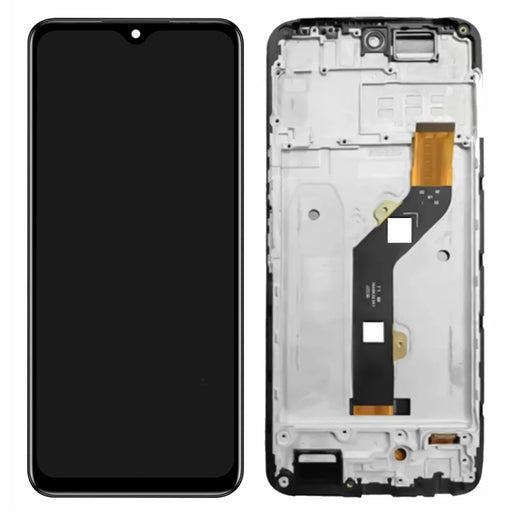 For Infinix Hot 20 Play 4G X6825 Grade C LCD Screen and Digitizer Assembly + Frame Replacement Part (Without Logo) - 1