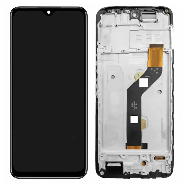 For Infinix Hot 20 Play 4G X6825 Grade C LCD Screen and Digitizer Assembly + Frame Replacement Part (Without Logo) - 1