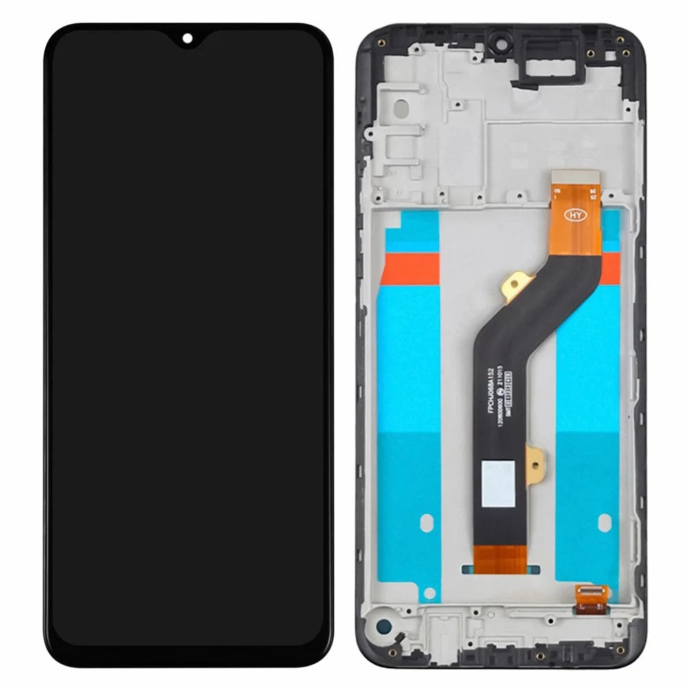 For Infinix Smart 6 Plus (India) 4G X6823 Grade C LCD Screen and Digitizer Assembly + Frame Part  (Without Logo) - 1