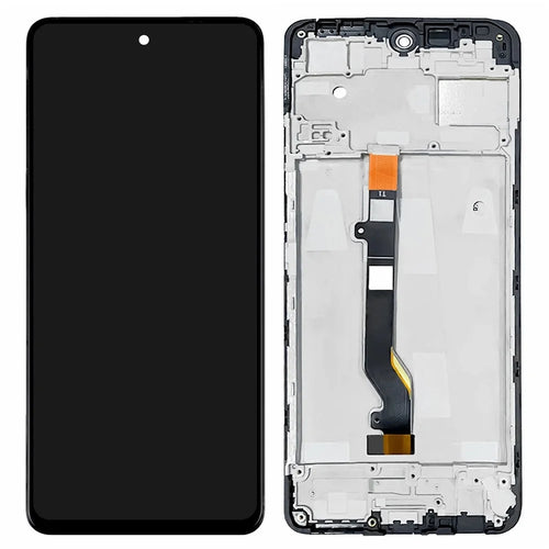 For TECNO Camon 18 P CH7 Grade C LCD Screen and Digitizer Assembly + Frame Part  (Without Logo) - 1