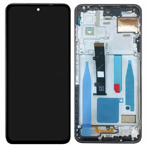 For TECNO Camon 18 Premier CH9 Grade C LCD Screen and Digitizer Assembly + Frame Part (TFT Technology) (Without Logo) - Black - 1