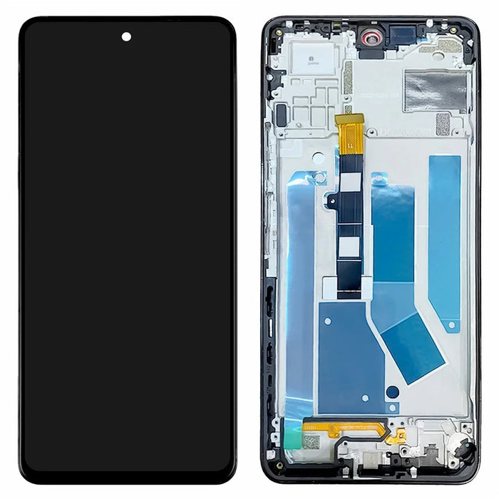 For TECNO Camon 19 4G Ci6 Grade C LCD Screen and Digitizer Assembly + Frame Part  (Without Logo) - 1