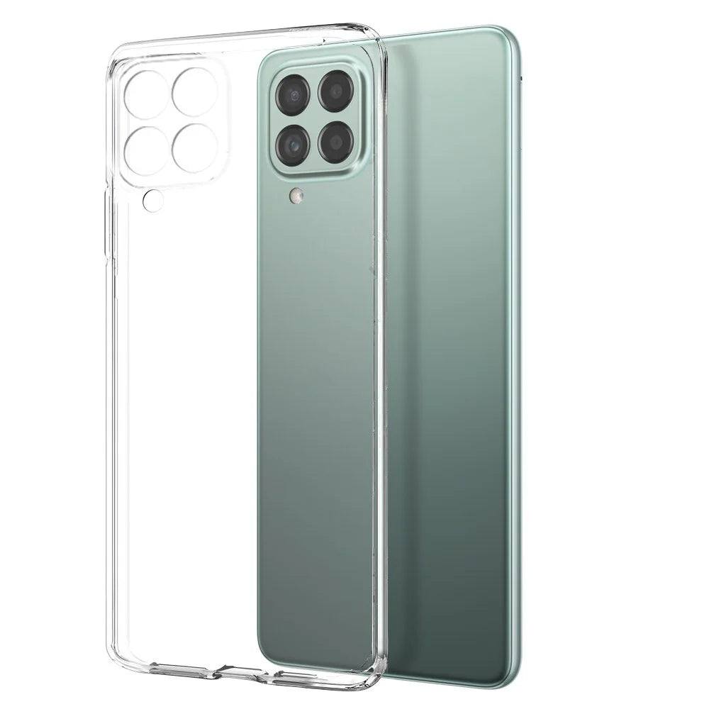 NORTHJO 2 in 1 TPU Phone Case + Tempered Glass Screen Protector for Samsung Galaxy M53 5G, Full Protection Anti-Drop Transparent Phone Cover - 2