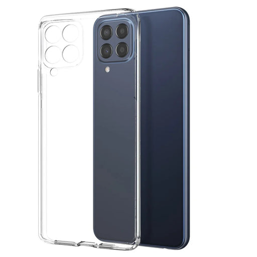 NORTHJO TPU Shockproof Case for Samsung Galaxy M33 5G (Global Version) 2 in 1 Transparent Anti-Drop Phone Case with Tempered Glass Screen Protector - 2